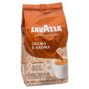 Cafe lavazza crema y aroma x 1 kg - paquete marron claro