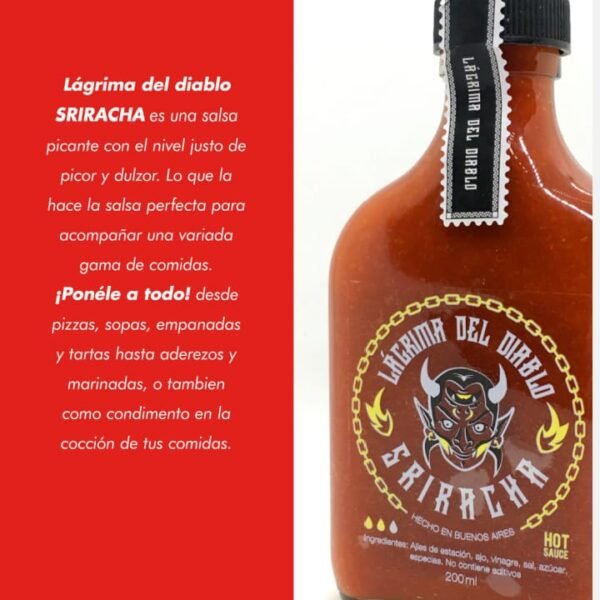 SRIRACHA PICANTE LAGRIMA DEL DIABLO 200 GR PETACA