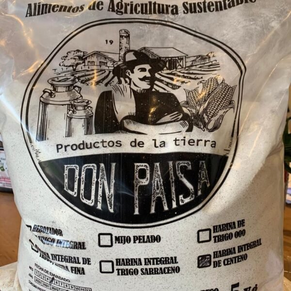 HARINA DE CENTENO X 5 KG  DON PAISA