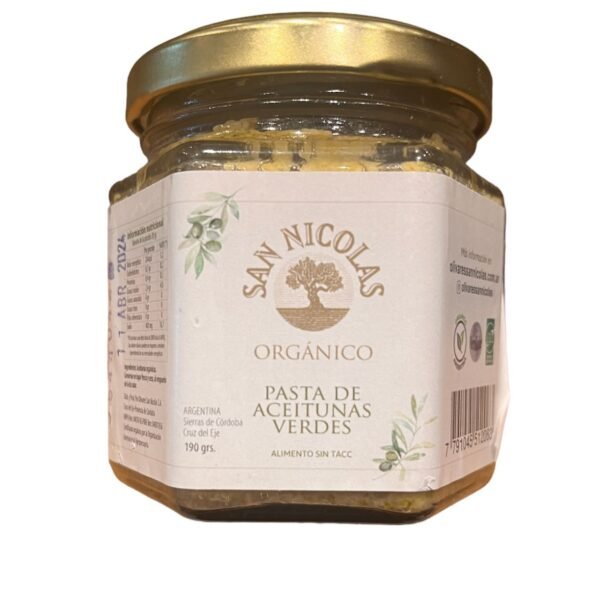 PASTA DE ACEITUNAS VERDES SAN NICOLAS X 170 GR