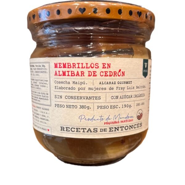 MEMBRILLOS EN ALMIBAR CEDRON RECETAS DE ENTONCES