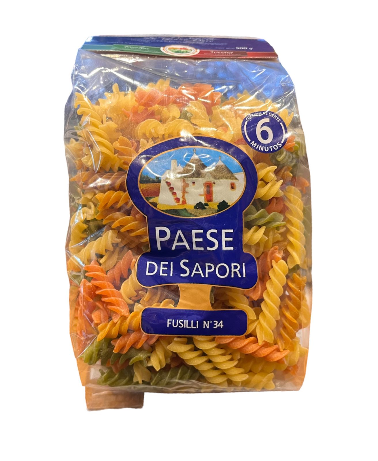 PAESE FUSILLI TRICOLOR X 500 GR