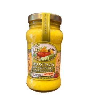 MOSTAZA CON PEPINILLOS AGRIDULCE GRANJAS PATAGONICAS 180 GR