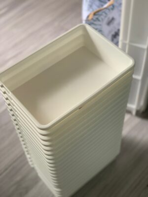 CONTENEDOR CON TAPA  -PACK X 10 UNIDADES IDEAL 2 BOLLOS- Medidas 20*27*5