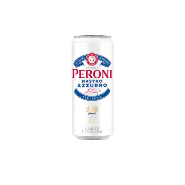 CERVEZA PERONI NASTRO AZZURRO LATA 330 ml
