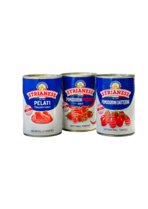 COMBO PACK STRIANESE  PELATI / DATTERINI /PICCANTE 400 GR