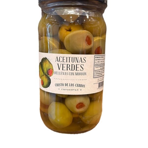 ACEITUNAS VERDES RELLENAS DE MORRON  190 GR