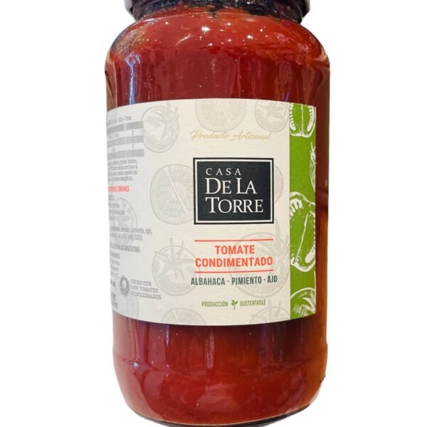 TOMATE ENTERO  CONDIMENTADO X 650 GR CASA DE LA TORRE