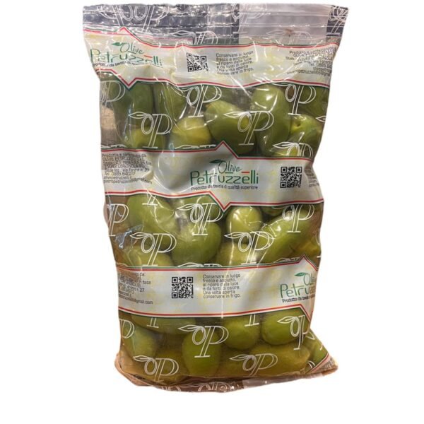 ACEITUNAS VERDES BOLSA X 500 GR PETRUZZELLI -ITALIA