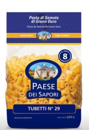 PAESE FIDEOS TUBETTI N 29 X 500 GR