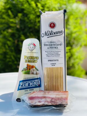 COMBO CARBONARA (GUANCIALE/PECORINO/SPAGHETTI)