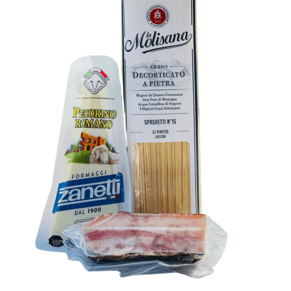 COMBO CARBONARA (GUANCIALE/PECORINO/SPAGHETTI)