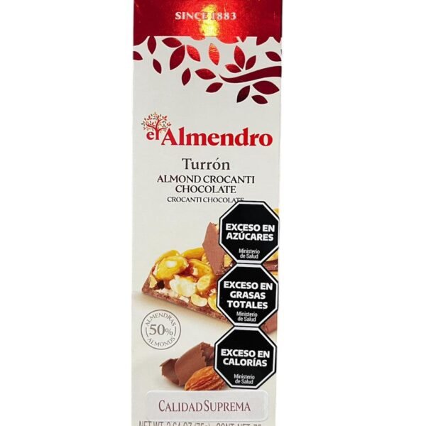 TURRON EL ALMENDRO X 75 GR CROCANTE CHOCOLATE