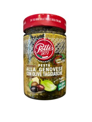 PESTO ALLA GENOVESE CON OLIVE TAGGIASCHE 190 GR POLLI 1872