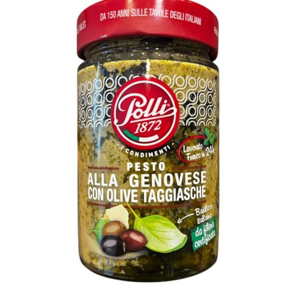 PESTO GENOVESE CON OLIVE TAGGIASCHE 190 GR POLLI 1872