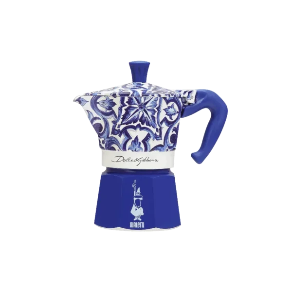 CAFETERA EXPRESS BIALETTI MOKA DOLCE & GABBANA AZUL MEDITERRANEO 3 TAZAS
