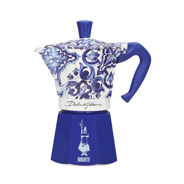 CAFETERA EXPRESS BIALETTI MOKA DOLCE & GABBANA AZUL MEDITERRANEO 6 TAZAS