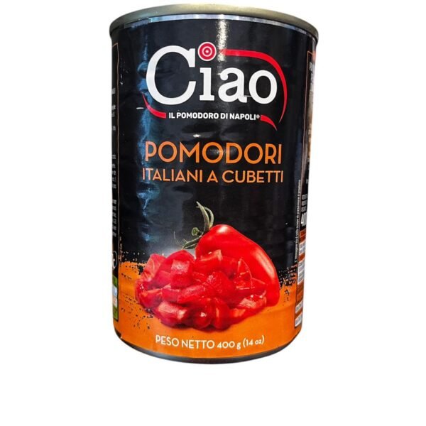 POMODORI ITALIANI A CUBETTI CIAO  X 400 GR