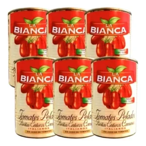 POMODORI  PELATI LA BIANCA 400 GR CAJA X 24 U