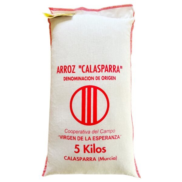 ARROZ CALASPARRA (TIPO BOMBA) PARA PAELLA 5 KG - ESPAÑOL