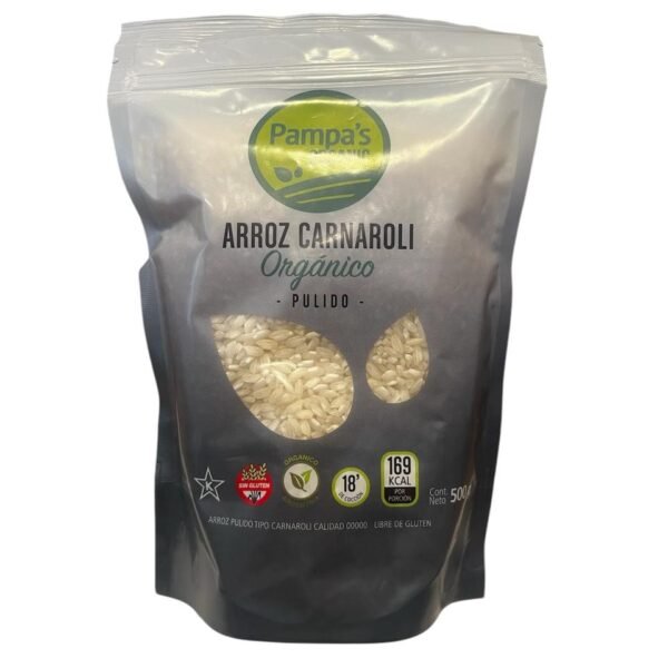 ARROZ CARNAROLI PULIDO ORGANICO PAMPAS RICE 500 GR
