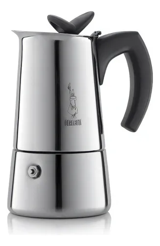 CAFETERA BIALETTI EXPRESS MOKA MUSA 4 TAZAS ACERO INOX