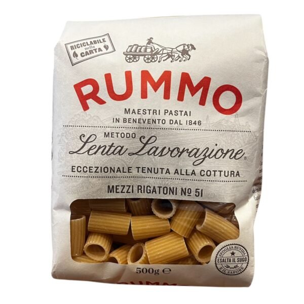 MEZZI RIGATONI NRO 51 RUMMO X 500 GR – ITALIA