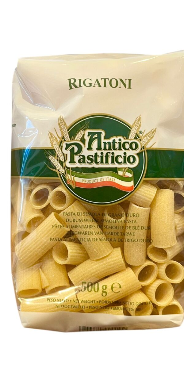 FIDEOS MEZZI RIGATONI BRONZO ANTICO PASTIFICIO X 500 GR