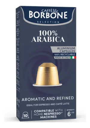 CAPSULA DE CAFE ITALIANO BORBONE 100% ARABICO X 10 UNIDADES