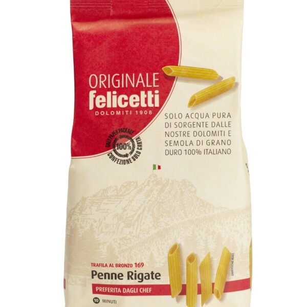 FIDEOS MEZZE PENNE RIGATE FELICETTI 500 GR-ITALIA
