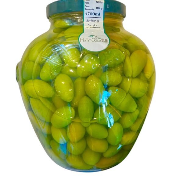 ACEITUNAS VERDES  BELLA DI CERIGNOLA   PETRUZZELLI 4700 ML