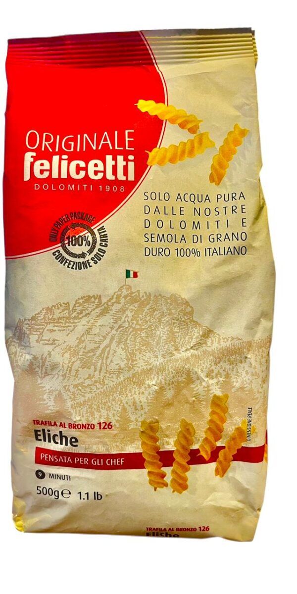 FIDEOS FUSILL ELICHE FELICETTI 500 GR