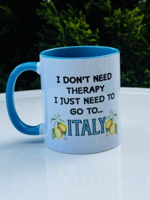 TAZA GO TO ITALY  AZURRO