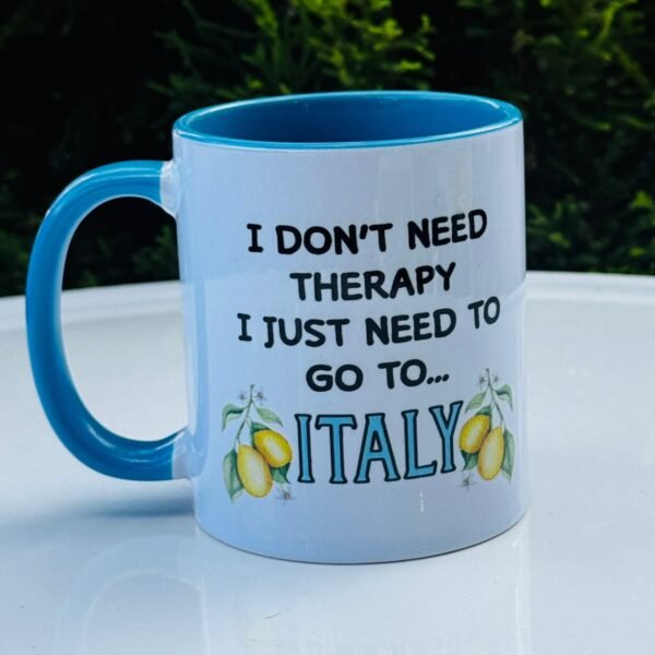 TAZA GO TO ITALY AZUL OSCURO