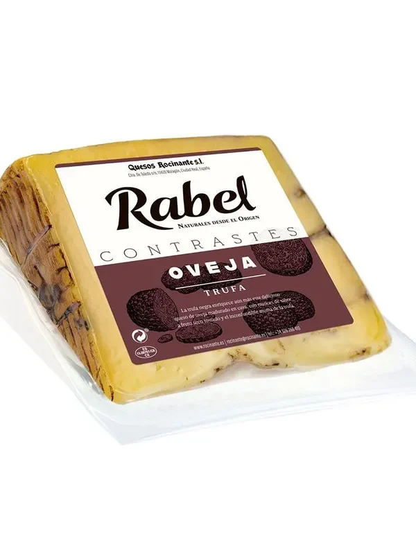 QUESO DE OVEJA CURADO CON SALSA DE TRUFFA 200 GR RABEL
