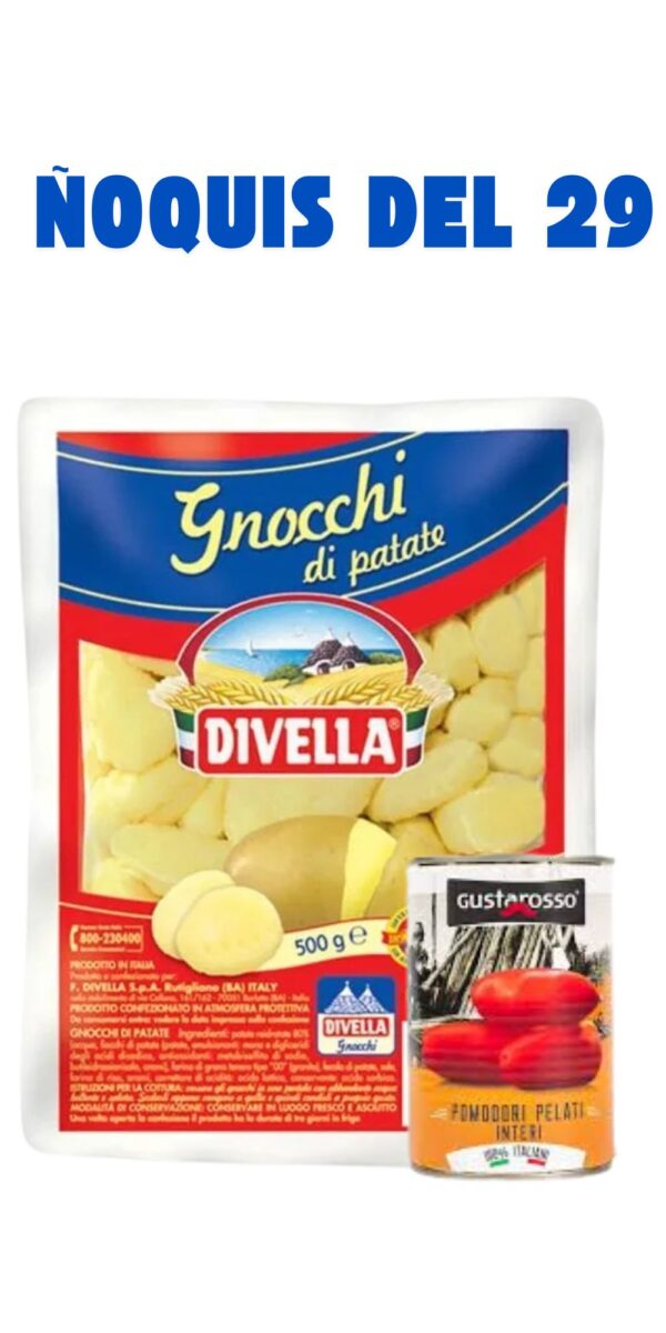 AMA ÑOQUIS DEL 29 X KG + POMODORI BONIFICADO GUSTAROSSO X 400 GR