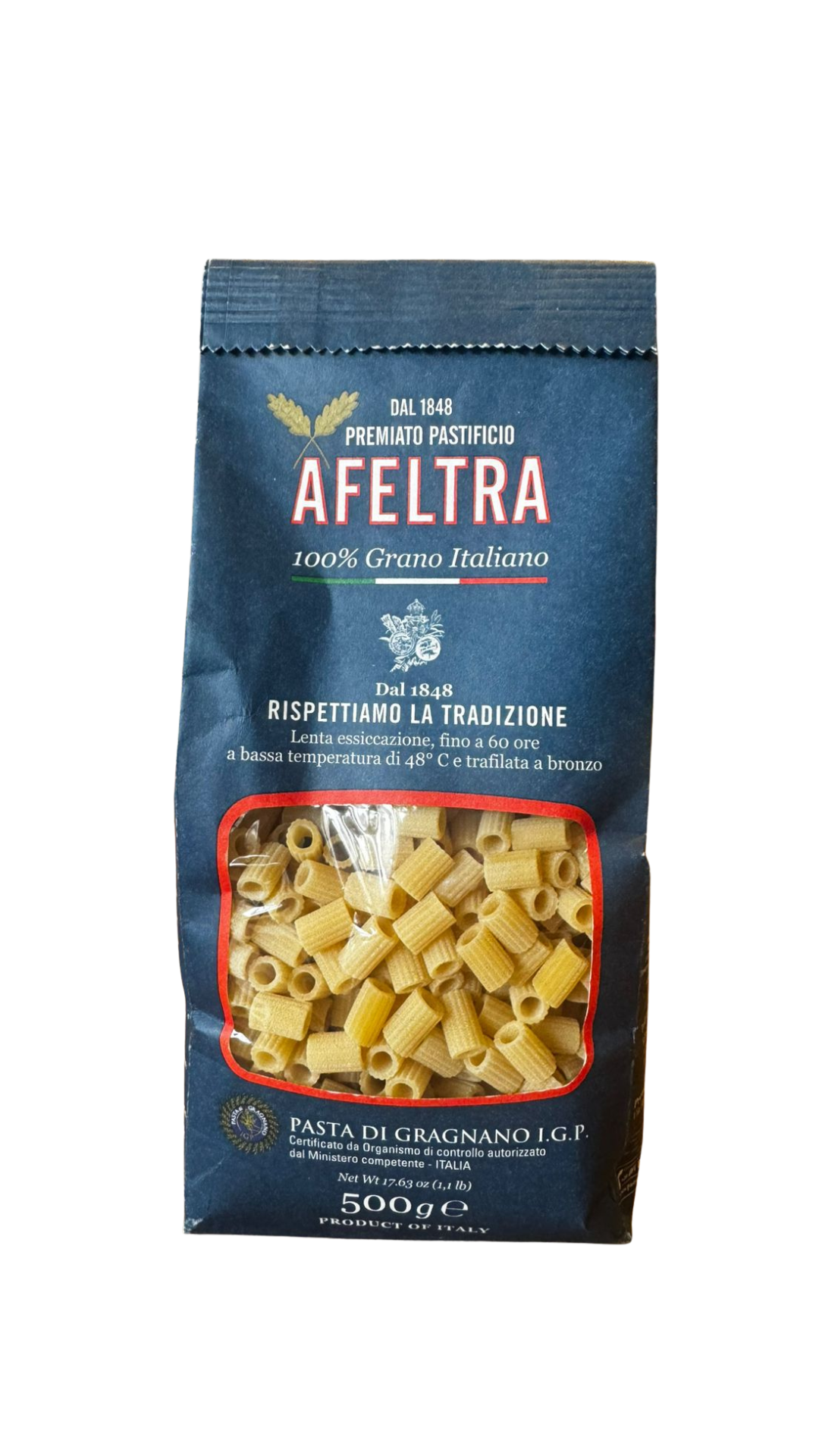 PASTA TUBETTINI RIGATE AFELTRA X 500 GR
