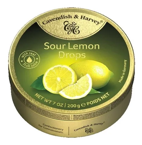 AMA CARAMELOS CAVENDISH - 200 GR ALEMANIA  SOUR LEMON