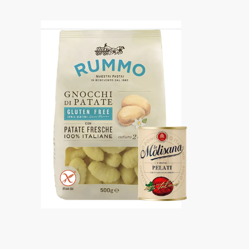 AMA ÑOQUIS DE PAPA SIN GLUTEN RUMMO X 500GR + POMODORI CIRIO  X 400 GR COMBO