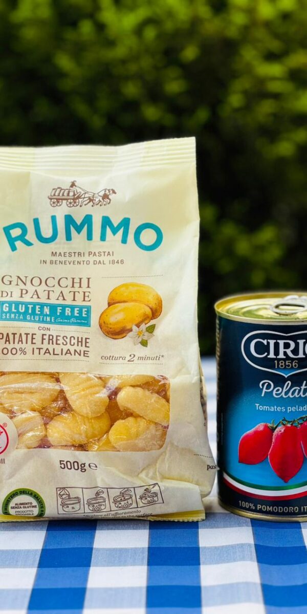 ÑOQUIS DE PAPA SIN GLUTEN RUMMO X 500GR + POMODORI CIRIO  X 400 GR