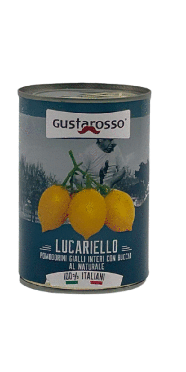 POMODORINI GIALLI INTERI CON BUCCIA A NATURALE 400 GR GUSTAROSSO-NUEVO-