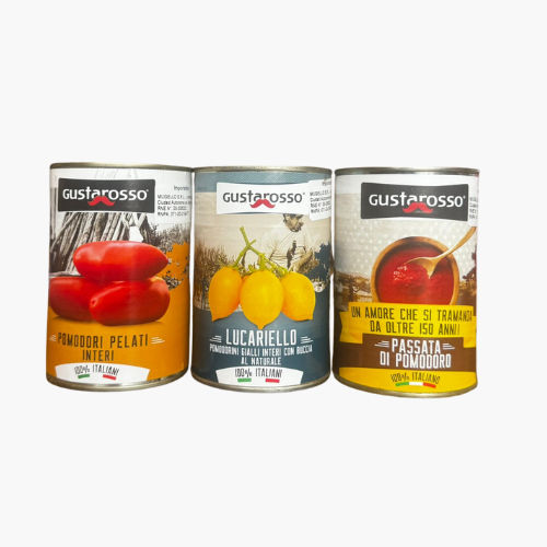 TRIS DI POMODORI X 400 GR GUSTAROSSO -NUEVO-