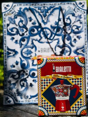 CAFETERA DOLCE & GABBANA MEDITERRANEA 3 TAZAS +BOLSA REGALO