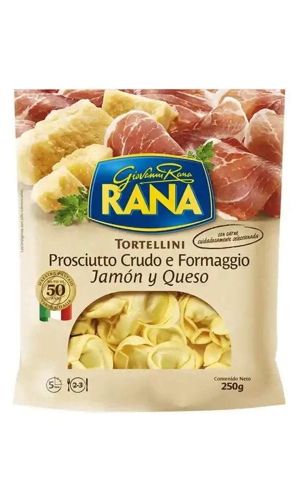 TORTELLINI JAMON Y QUESO RANA 250 GR