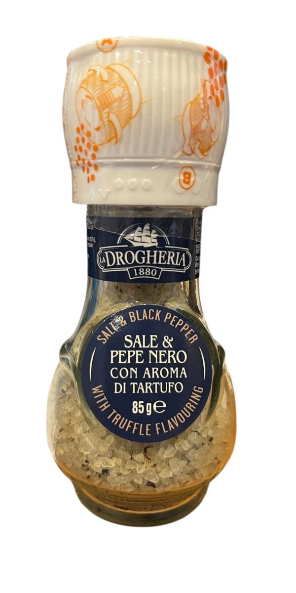 SAL Y PIMIENTA CON TRUFA CON  MOLINILLO LA DROGHERIA  45 GR
