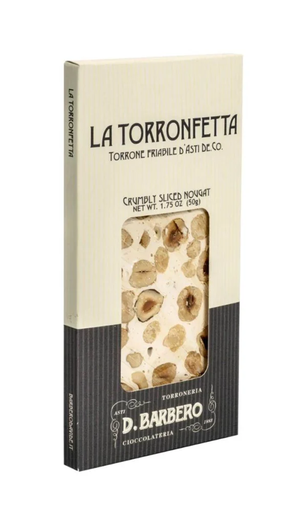 TURRON CON NOCCCIOLA DOP X 50 GR BARBERO- ITALIA
