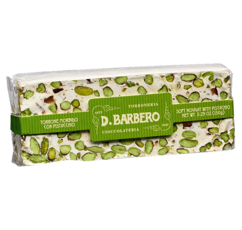 TURRON BLANDO CON PISTACHO X 200 GR BARBERO-ITALIA