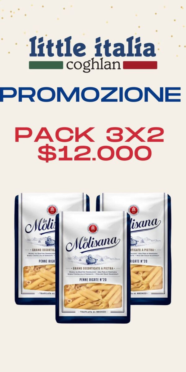 AMA 3X2 PASTA PENNE RIGATE LA MOLISANA X 500 GR -OFERTA