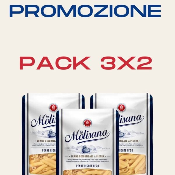 3X2 PASTA PENNE RIGATE LA MOLISANA X 500 GR -OFERTA