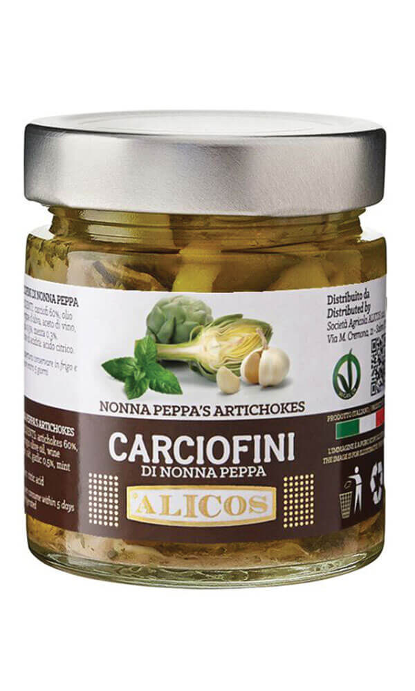 CARCIOFINI DI NONNA PEPPA ALICOS 190 GR